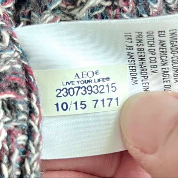 AMERICAN‎ EAGLE OUTFITTERS Women’s Long Open Cardigan Size XS Sharkbite Hem Cozy - Picture 9 of 10